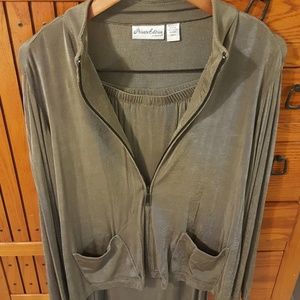 Chico's Private Edition Travelers Skirt & Jacket